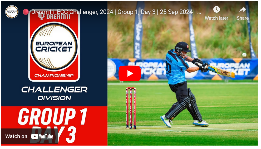 Dream11 ECC Challenger, 2024 | Group 1, Day 3 | 25 Sep 2024